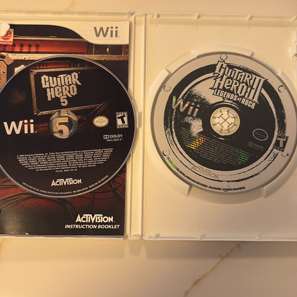 Guitar Hero III and 5 Wii